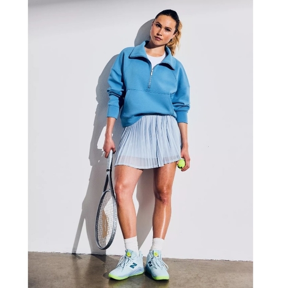 CALIA Pleated Mesh High Rise Skort - Picture 5 of 10